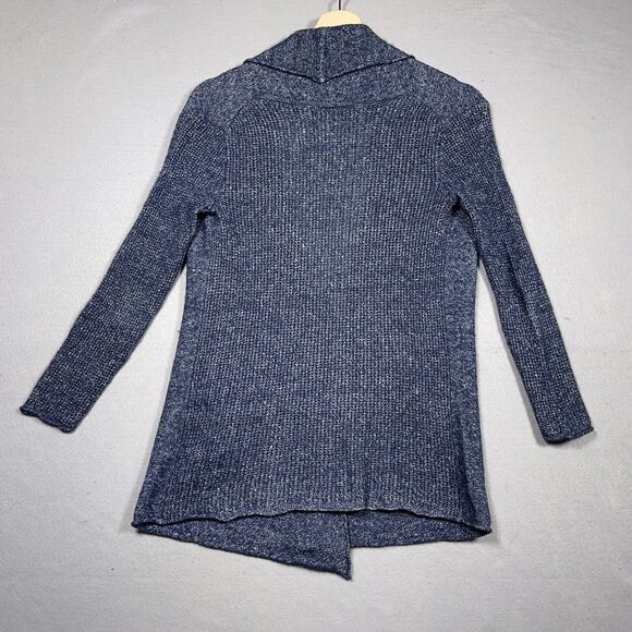 Athleta‎ Sweater Women Size XS Open Front Cardigan Blue Cashmere Linen Blend - Picture 9 of 11